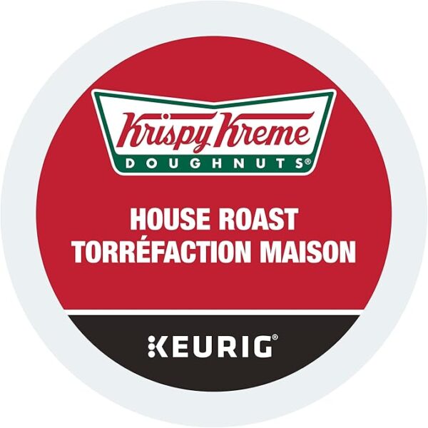 Krispy Kreme Doughnuts Smooth House Roast Single Serve Keurig Certified K-Cup pods for Keurig brewers, 30 Count (Pack of 1) - Image 4