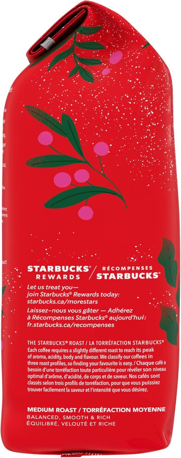 Starbucks Holiday Blend 2019 Medium Roast, Ground Coffee, 283g Bag, 6 Count - Image 2