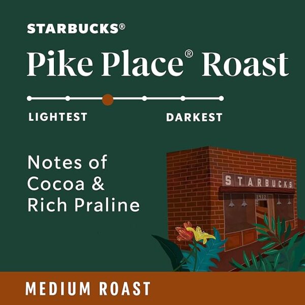 Starbucks Pike Place Roast, Whole Bean, 12 oz. Bag - Image 3